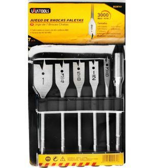 Broca Madera Plana 7Pcs